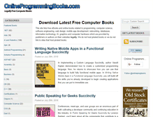 Tablet Screenshot of onlineprogrammingbooks.com